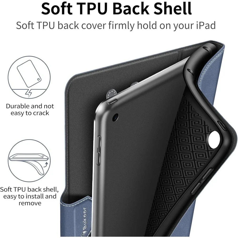 Bukoor Case for iPad 10.2 inch 9th/8th/7th Generation (2021/2020/2019) Pencil ho